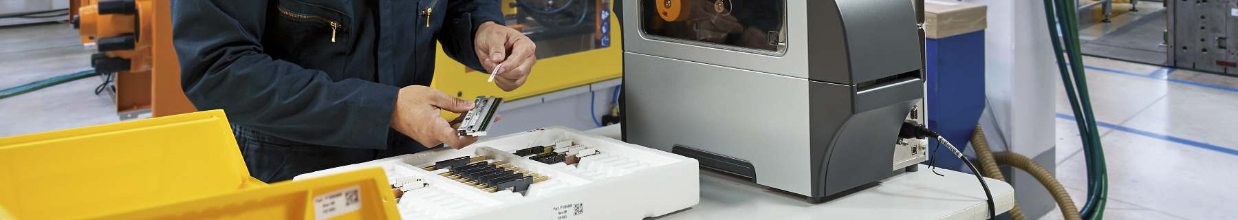 Industriele labelprinter voor hardware fabrikanten