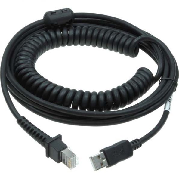 Zakje Vaak gesproken Extra Datalogic USB kabel, 5 meter, gekruld, kleur zwart