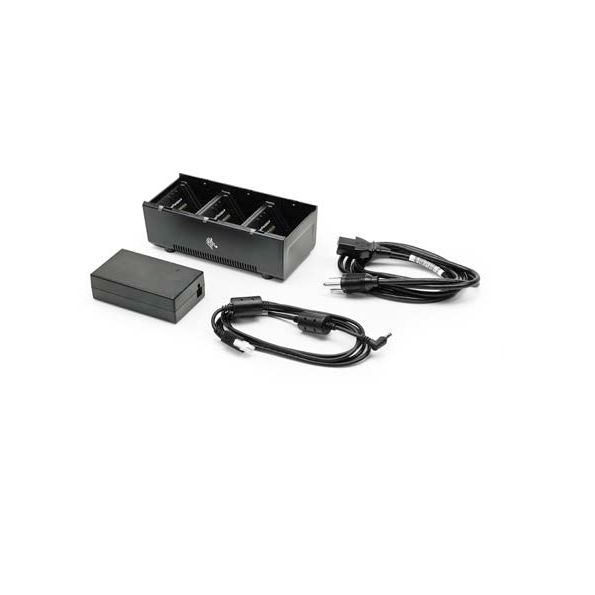 martelen Odysseus uitgehongerd Zebra batterij laadstation, 3 slots, incl. voeding en netsnoer, geschikt  voor ZQ610, ZQ620, ZQ630, QLn220, QLn320,