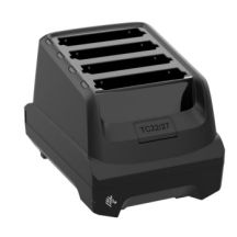 Zebra 4-slots batterij-laadstation, voor batterijen van de TC22 / TC27, apart bestellen: voeding, DC kabel en netsnoer