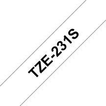 Brother TZE231S labelprinter-tape Zwart op wit TZe