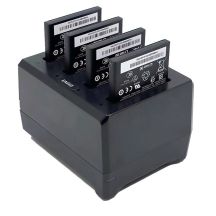 Unitech 4-slots batterij laadstation, geschikt voor de batterijen van de EA660, incl. voeding, apart bestellen: netsnoer
