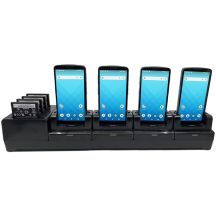 Unitech 4-slots oplaadstation, voor 4x EA660 en 4x reserve batterij, incl. voeding, apart bestellen: netsnoer