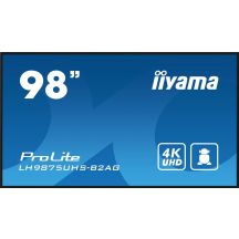 iiyama LH9875UHS-B2AG beeldkrant Digitale signage flatscreen 2,48 m (97.5") LED Wifi 500 cd/m² 4K Ultra HD Zwart Type processor Android 11 24/7
