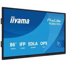 iiyama TE8613A-B1AG beeldkrant Interactief flatscreen 2,17 m (85.6") Wifi 500 cd/m² 4K Ultra HD Zwart Touchscreen Type processor Android 18/7