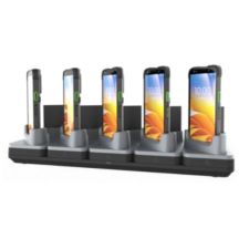 Zebra 5-slots ShareCradle, geschikt voor 5x de TC501 ZONDER beschermcase en 5x reserve batterij, apart bestellen: voeding en netsnoer