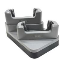 Zebra 2-slots ShareCradle, geschikt voor de TC501 MET beschermcase, apart bestellen: USB-C kabel en EU adapter