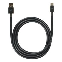 Mobilis 020013 USB-kabel 1 m USB A USB C Zwart