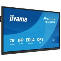 iiyama TE7513A-B2AG beeldkrant Interactief flatscreen 190,5 cm (75") Wifi 500 cd/m² 4K Ultra HD Zwart Touchscreen Type processor Android 24/7