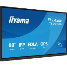iiyama TE9813A-B2AG beeldkrant Kiosk-ontwerp 2,48 m (97.5") Wifi 500 cd/m² 4K Ultra HD Zwart Touchscreen Type processor Android 24/7