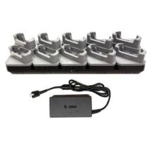 Zebra 10-slots oplaadstation, geschikt voor de TC701, incl. voeding, apart bestellen: netsnoer