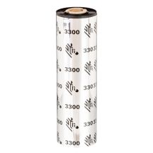 Zebra lint 110 mm x 74 m, Wax/Resin 3300, Kern 12.7 mm, Zwart -> 12 rollen