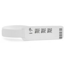 Zebra Z-Band Direct, rode rand, 25x279 mm, zelfklevende sluiting, 300 bandjes per cartridges -> Per 6 cartridges