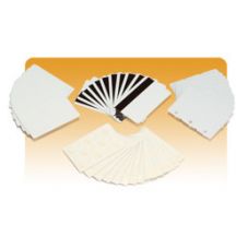 Zebra PVC pasjes, 15 mil (0,38 mm), writeable back, wit, 500 stuks