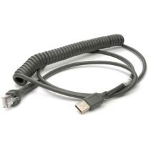 Datalogic USB kabel, Gekruld, 2,5 meter, Power over Terminal