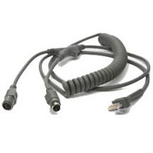 Zebra KBW kabel, 2.7 m, Gekruld, Voedingsconnector, K02