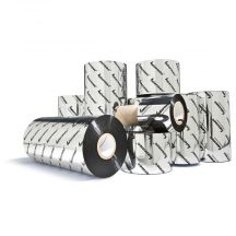 Honeywell lint 104 mm x 153 m, Wax/Resin TMX 2010 / HP, Kern 25 mm, Zwart -> 10 rollen