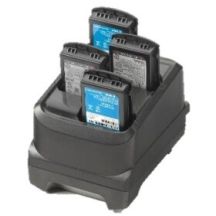 Zebra batterij oplaadstation, 4 slots, apart bestellen: voeding, DC kabel en netsnoer, geschikt voor de MC3200, MC3300, MC3400