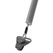 Zebra tether, coiled, clip