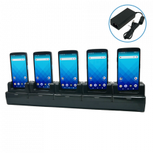 Unitech 5-slots oplaadstation, geschikt voor de EA660, incl. voeding, apart bestellen: netsnoer