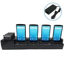 Unitech 4-slots oplaadstation, voor 4x EA660 en 4x reserve batterij, incl. voeding, apart bestellen: netsnoer