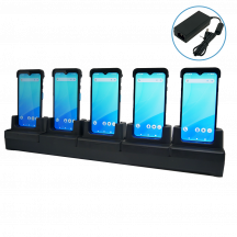 Unitech 5-slots Ethernet cradle, geschikt voor de EA660, incl. voeding, apart bestellen: netsnoer
