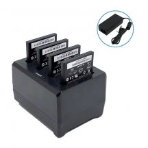 Unitech 4-slots batterij laadstation, geschikt voor de batterijen van de EA660, incl. voeding, apart bestellen: netsnoer