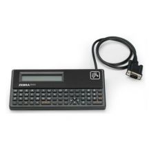 Zebra QWERTY keyboard,  62 toetsen, voor stand-alone operatie van Zebra printer, 2-line LCD display, RS-232 interface, directe voeding vanuit printer, EPL/ZPL support