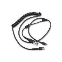 Zebra CBA-UF5-C09ZAR seriële kabel Zwart USB Type-A Mini-DIN (8-pin)
