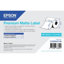 Epson Premium Matte Label - Die Cut Roll: 210mm x 297mm, 200 labels