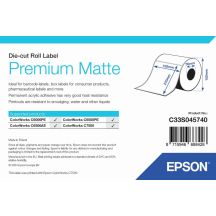 Epson Premium Matte Label - Die-Cut Roll: 105mm x 210mm, 282 labels