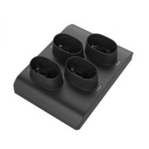 Zebra Batterij charging station adaptor cup, 4 slots, inductive charging, zwart, kan op het laadstation voor de CS6080 gemonteerd worden