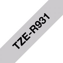 Brother TZE-R931 labelprinter-tape Zwart op zilver