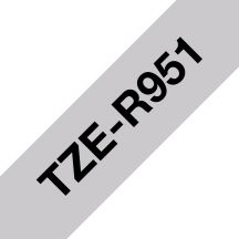 Brother TZE-R951 labelprinter-tape Zwart op zilver