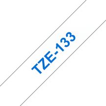 Brother TZE-133 labelprinter-tape Blauw op transparant