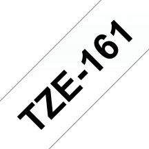 Brother TZE-161 labelprinter-tape Zwart op zilver