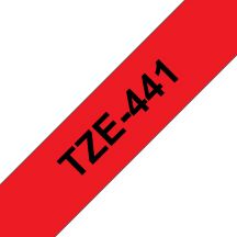 Brother TZE-441 labelprinter-tape Zwart op rood