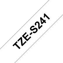 Brother TZE-S241 labelprinter-tape Zwart op wit TZ
