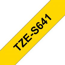 Brother TZE-S641 labelprinter-tape Zwart op geel TZ