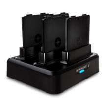 Datalogic 4-Slots batterij laadstation, geschikt voor batterijen van de Memor 12/17, apart bestellen: voeding en netsnoer