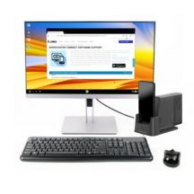 Zebra Connect Cradle, voor gebruik van EM45 als werkstation of kiosk, HDMI, Ethernet, USB-A (4x) poorten en 3.5mm headset jack, apart bestellen: voeding, DC kabel en netsnoer