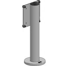 Ergonomic Solutions VESA 75/100 Mounting op 300 mm paal, Vaste hoogte