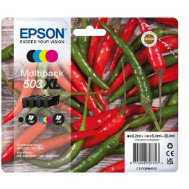 Epson 503XL inktcartridge 4 stuk(s) Origineel Hoog (XL) rendement Zwart, Cyaan, Magenta, Geel