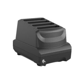 Zebra 4-Slots batterij oplaadstation, incl. voeding en DC kabel, apart bestellen: netsnoer, geschikt voor batterijen van TC53, TC58, TC53e, TC58e, TC73, TC78