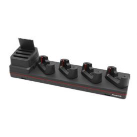 Honeywell Oplaadstation, 4 slots, laadt 4x device en 4x reserve batterij, voor de CT30 XP (met rubber boot), incl. voeding, apart bestellen: netsnoer