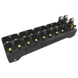 Zebra 20-slots oplaadstation, ringscanner moet trigger hebben met contactpuntjes, apart bestellen: voeding, DC kabel en netsnoer, geschikt voor de RS6100