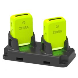 Zebra oplaadstation, 2 slots, apart bestellen: connectiekabel (USB-C) en EU adapter, geschikt voor de RS2100