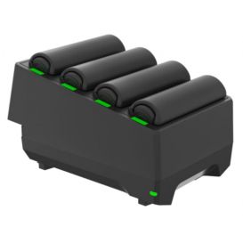 Zebra 4-Slots batterij oplaadstation, apart bestellen: voeding, DC kabel en netsnoer, geschikt voor de: WT5400, WT6400