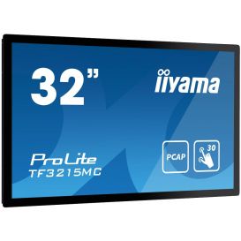 iiyama ProLite TF3215MC-B2 computer monitor 80 cm (31.5") 1920 x 1080 Pixels Full HD LED Touchscreen Kiosk Zwart