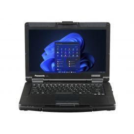 Panasonic TOUGHBOOK 55, Rugged, 14 inch, keypad (US-layout), USB (3.0, 2x), USB-C, RS232, BT, Ethernet (2x), Wi-Fi, audio, VGA, HDMI, Micro SD-Slot, Intel Core i5 vPro, 1.6 GHz, RAM: 16 GB, SSD: 512 GB, Win 11 Pro, incl. voeding en netsnoer